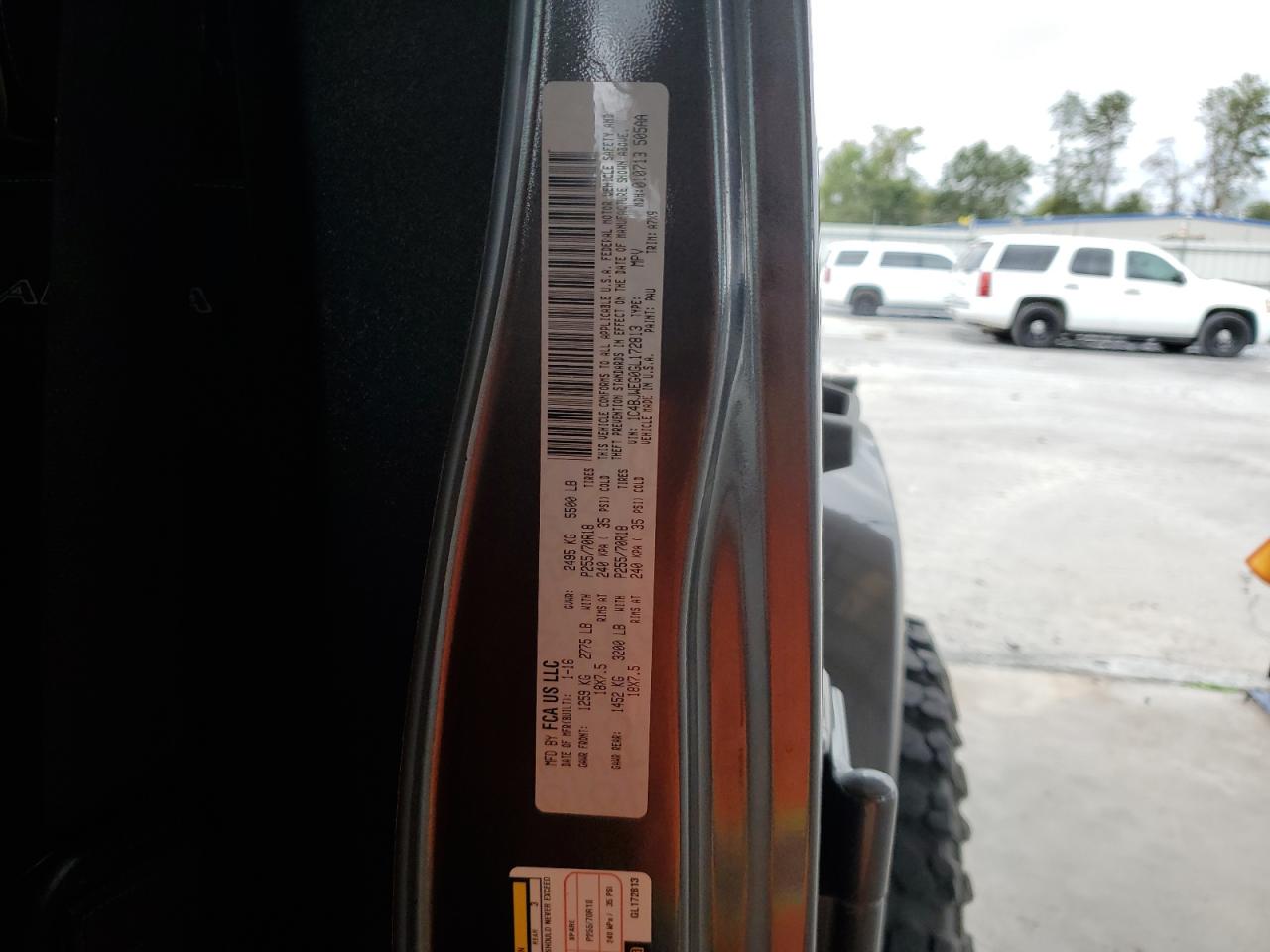 2016 Jeep Wrangler Unlimited Sahara VIN: 1C4BJWEG0GL172813 Lot: 82255785