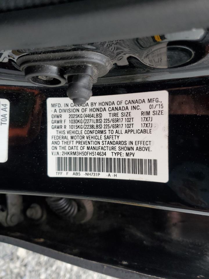 2015 Honda Cr-V Ex VIN: 2HKRM3H50FH514634 Lot: 86313355