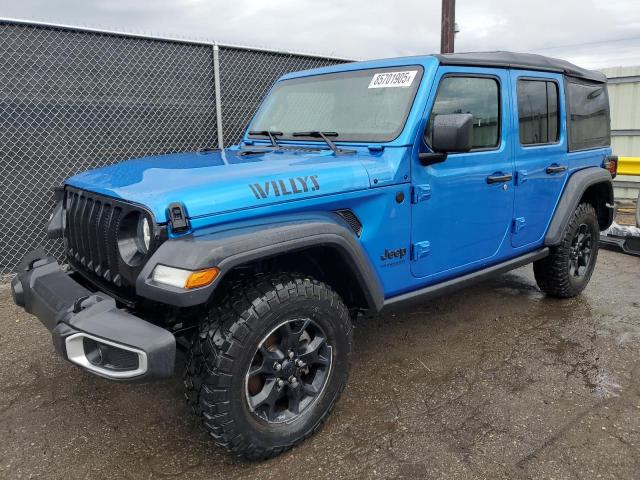  JEEP WRANGLER 2022 Синий