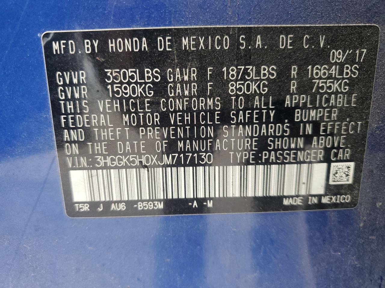 2018 Honda Fit Ex VIN: 3HGGK5H0XJM717130 Lot: 82430425