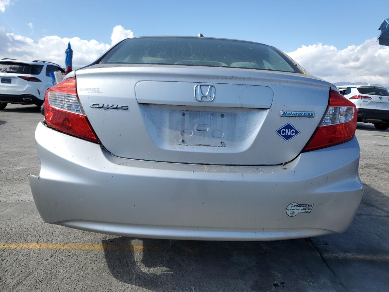 2012 Honda Civic Natural Gas VIN: 19XFB5F55CE000706 Lot: 84000375