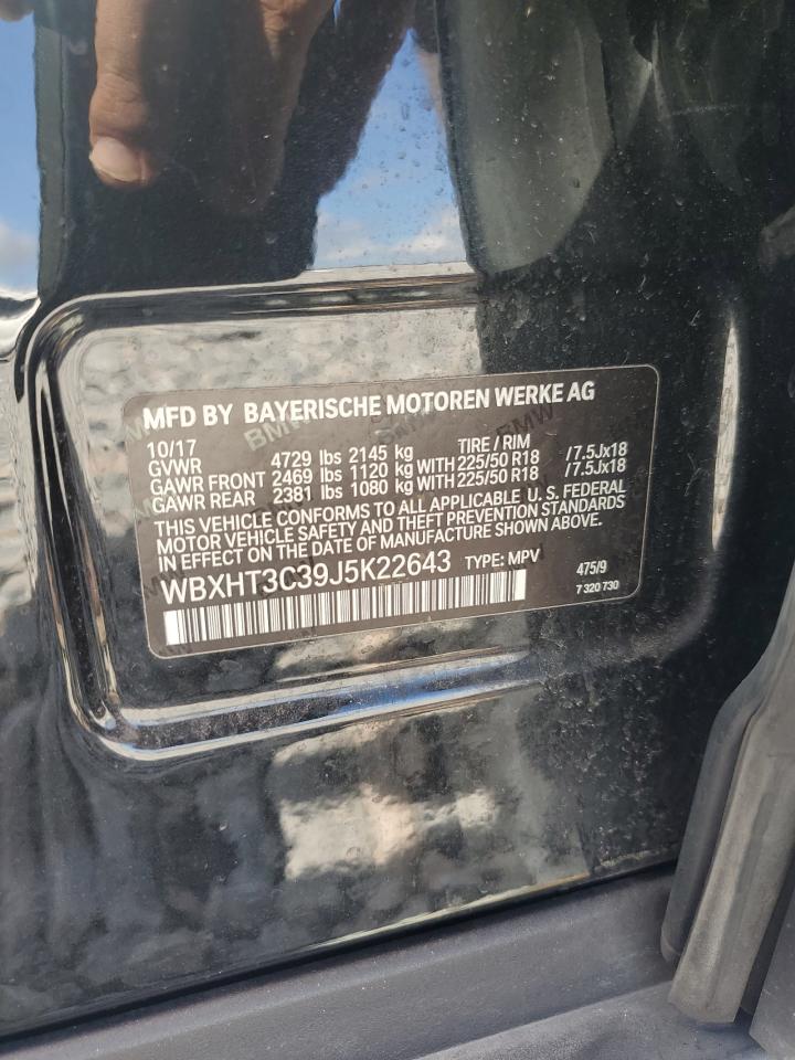 2018 BMW X1 xDrive28I VIN: WBXHT3C39J5K22643 Lot: 81988995