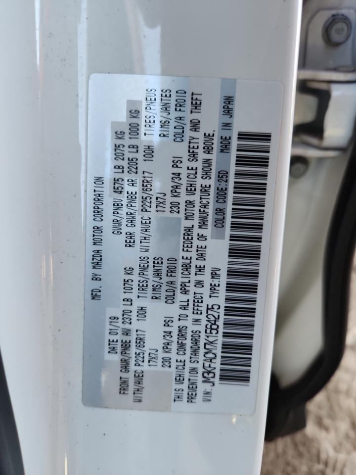 2019 Mazda Cx-5 Touring VIN: JM3KFACM7K1564275 Lot: 89681555