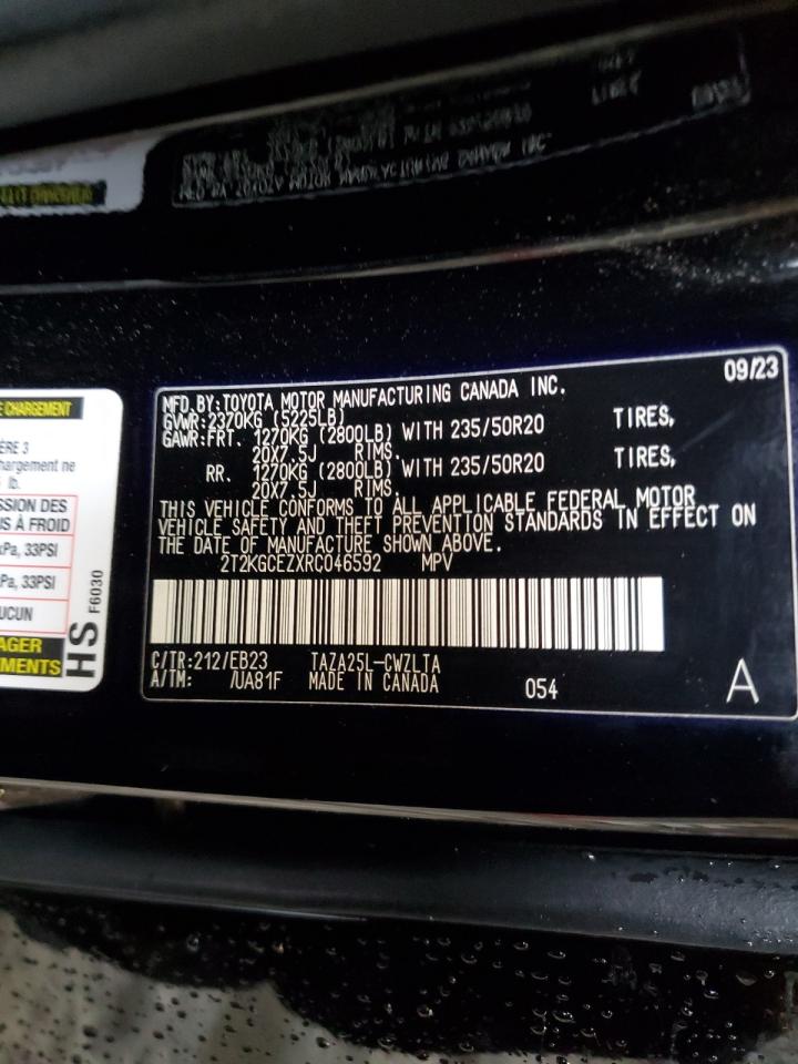 2024 Lexus Nx 350 Luxury VIN: 2T2KGCEZXRC046592 Lot: 86404975