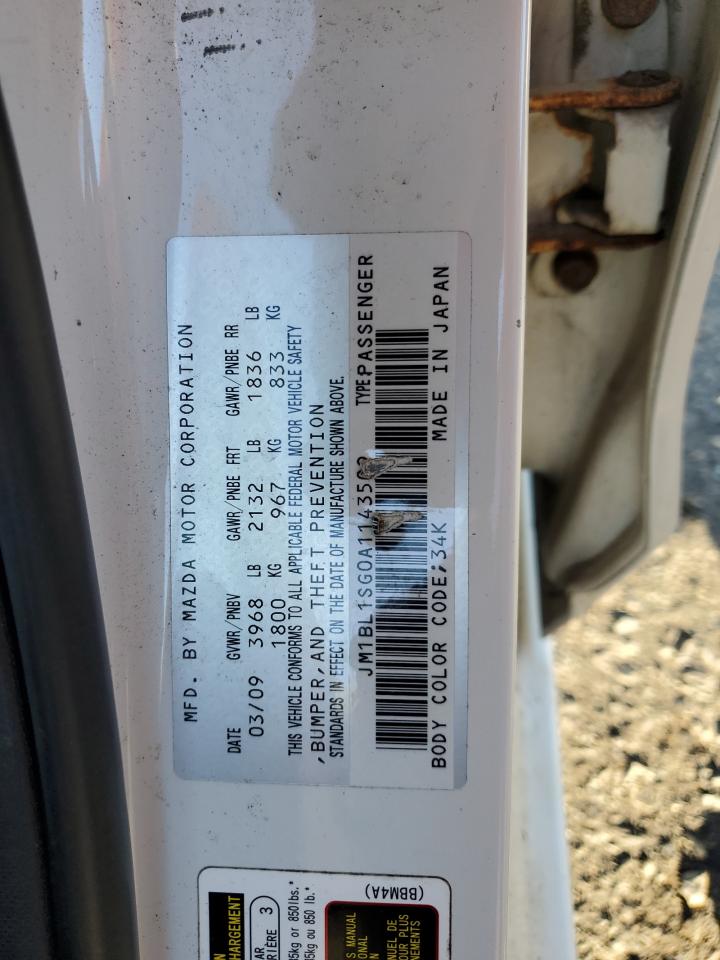 2010 Mazda 3 I VIN: JM1BL1SG0A1143509 Lot: 87265005