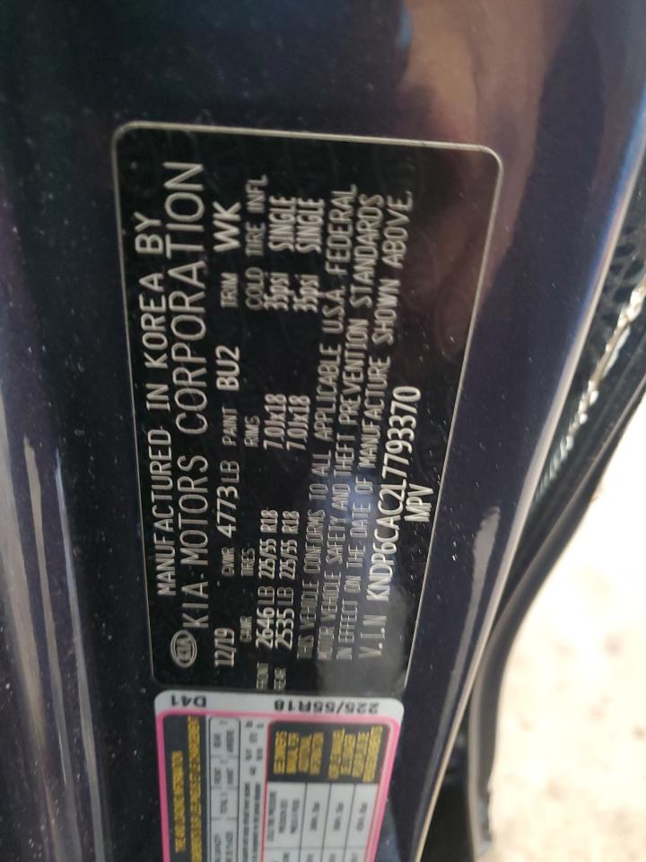 2020 Kia Sportage S VIN: KNDP6CAC2L7793370 Lot: 85147595