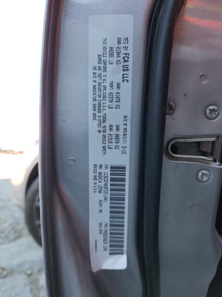 2015 Dodge Dart Se VIN: 1C3CDFAA3FD311441 Lot: 90408395