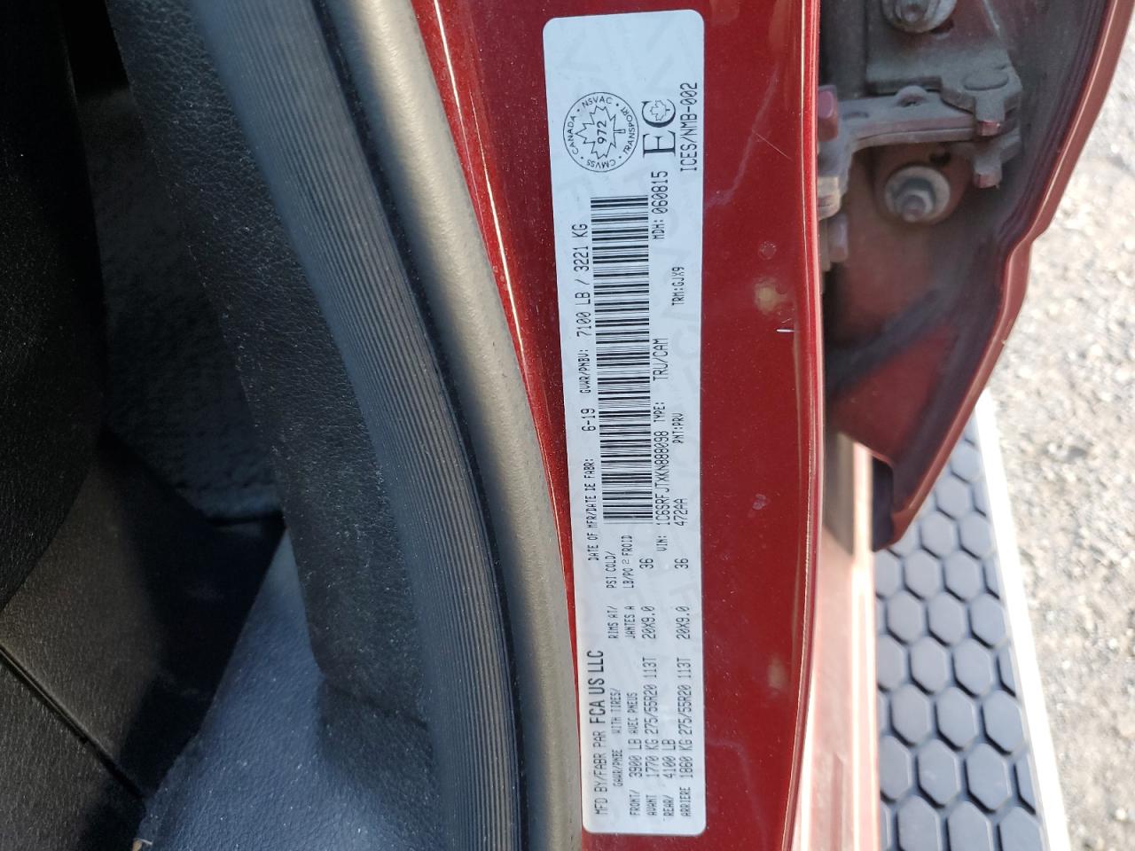 2019 Ram 1500 Laramie VIN: 1C6SRFJTXKN888098 Lot: 89615665