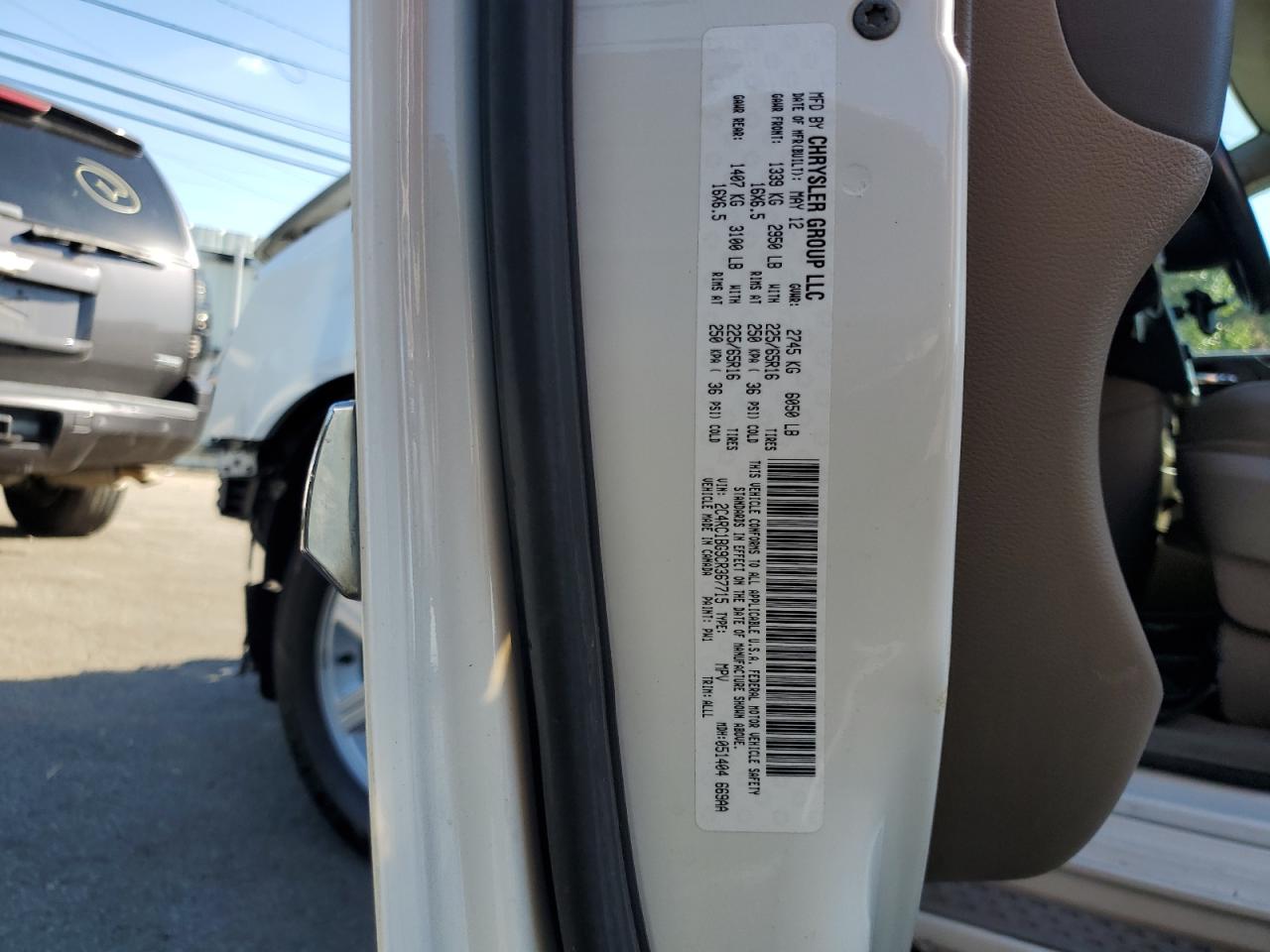 2012 Chrysler Town & Country Touring VIN: 2C4RC1BG9CR367715 Lot: 84793945