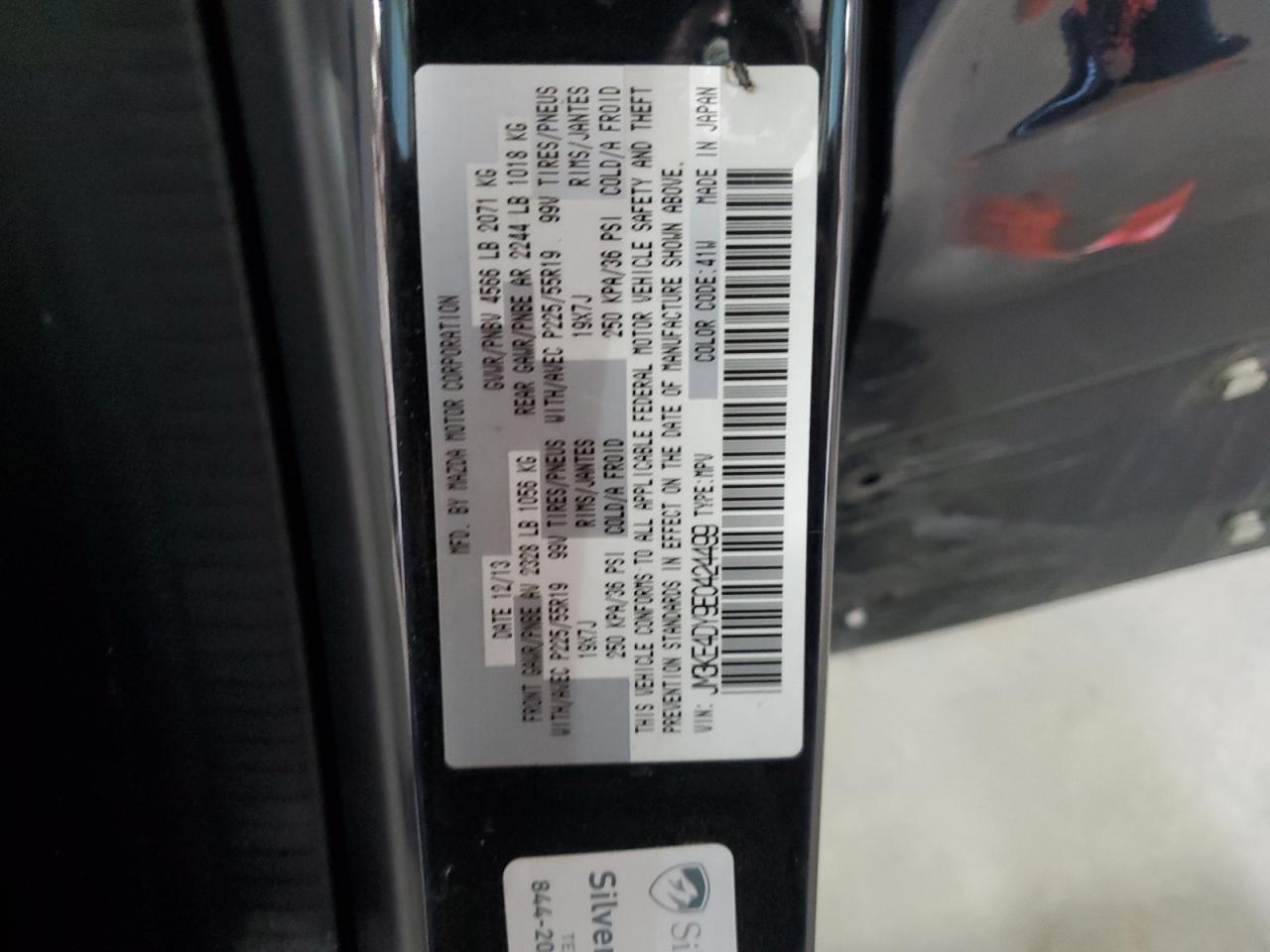 2014 Mazda Cx-5 Gt VIN: JM3KE4DY9E0424499 Lot: 85641645