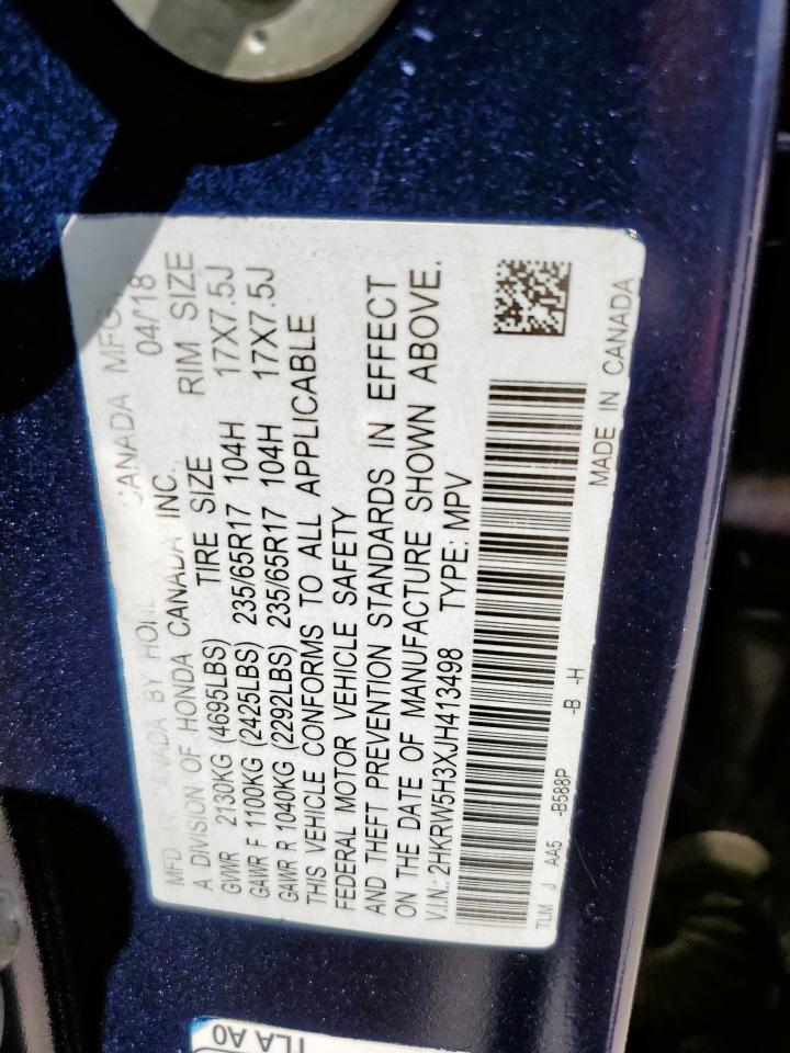 2018 Honda Cr-V Lx VIN: 2HKRW5H3XJH413498 Lot: 85151285