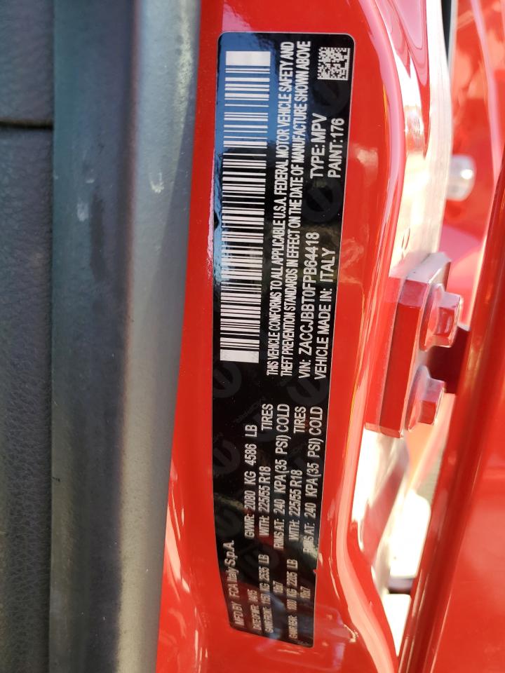 2015 Jeep Renegade Latitude VIN: ZACCJBBT0FPB64418 Lot: 84943825