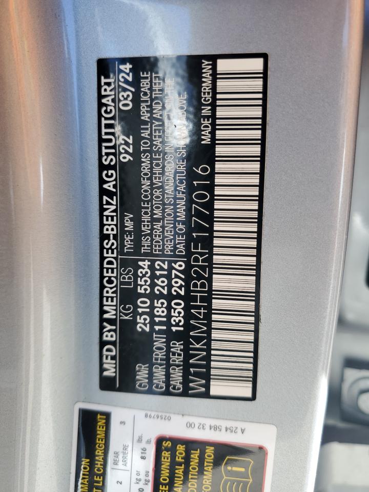 2024 Mercedes-Benz Glc 300 4Matic VIN: W1NKM4HB2RF177016 Lot: 85080465