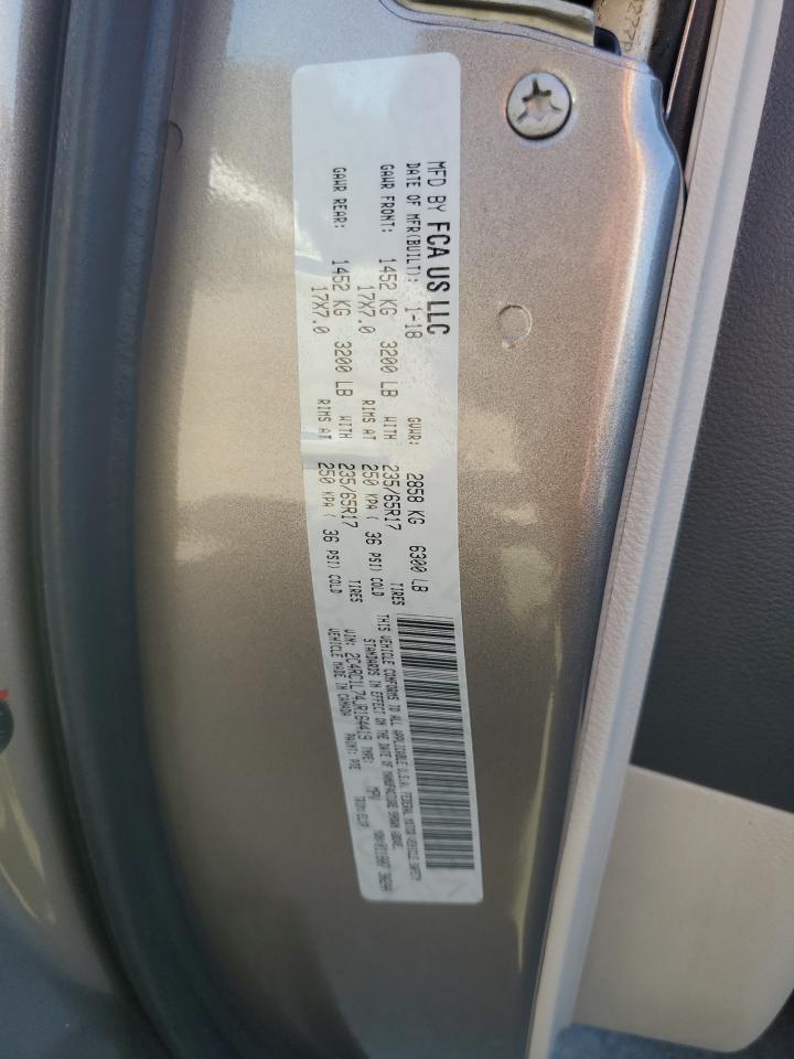 2018 Chrysler Pacifica Hybrid Touring L VIN: 2C4RC1L74JR164419 Lot: 85110825