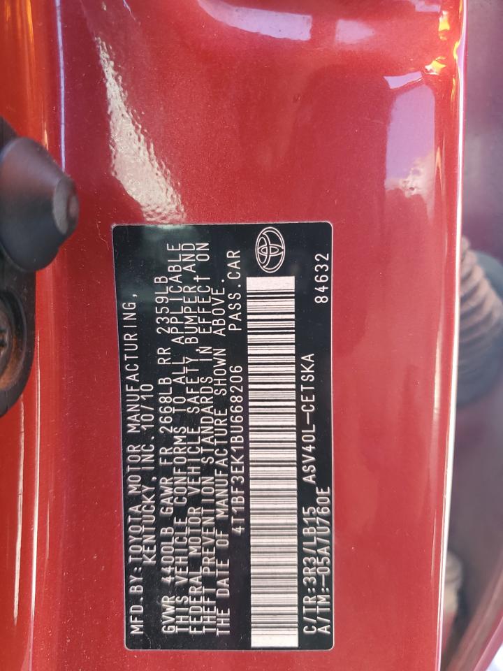 2011 Toyota Camry Base VIN: 4T1BF3EK1BU668206 Lot: 81959155