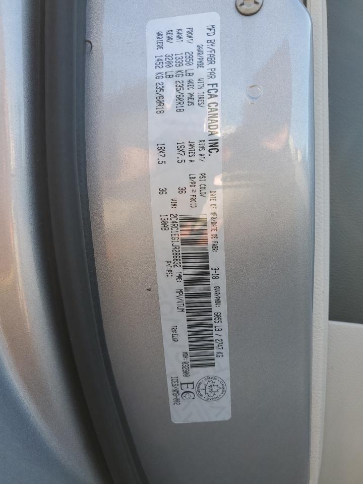 2018 Chrysler Pacifica Touring L Plus VIN: 2C4RC1EG1JR286832 Lot: 84726395