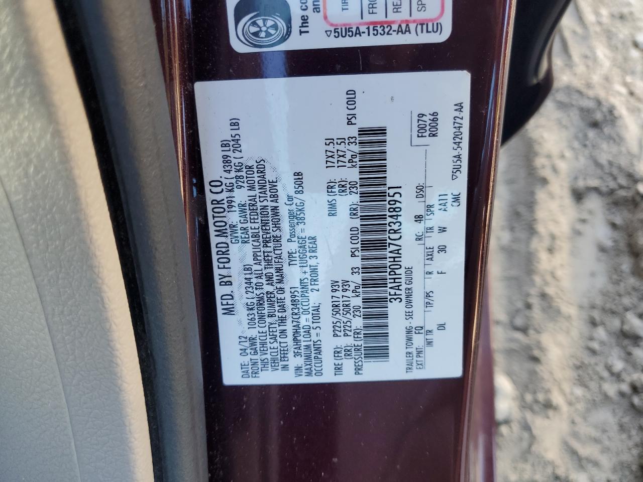 2015 Ford Fusion Se VIN: 1FA6P0H74F5107965 Lot: 84589295