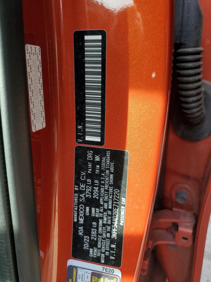 2024 Kia Forte Gt Line VIN: 3KPF54AD2RE717220 Lot: 84872565