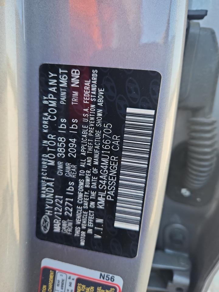 2021 Hyundai Elantra Sel VIN: KMHLS4AG4MU166705 Lot: 82094725