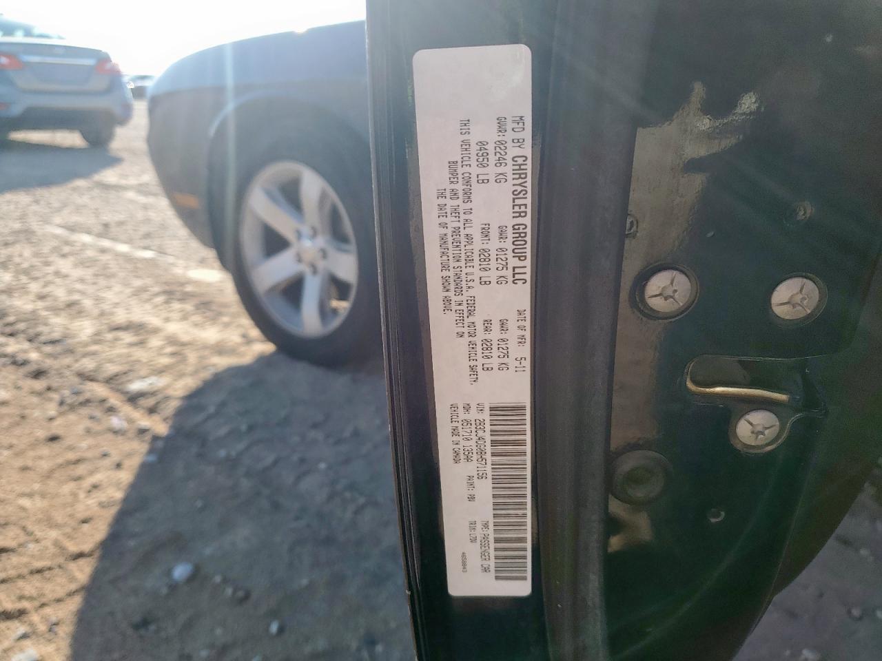 2011 Dodge Challenger VIN: 2B3CJ4DG0BH571156 Lot: 86654905