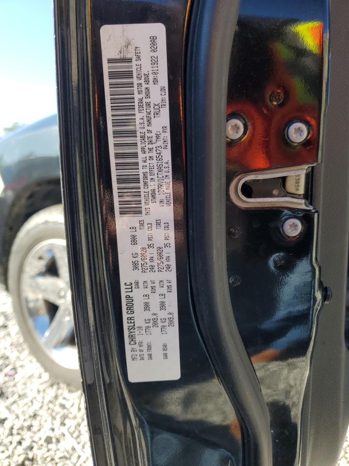 2010 Dodge Ram 1500 VIN: 1D7RV1CTXAS165473 Lot: 82323625