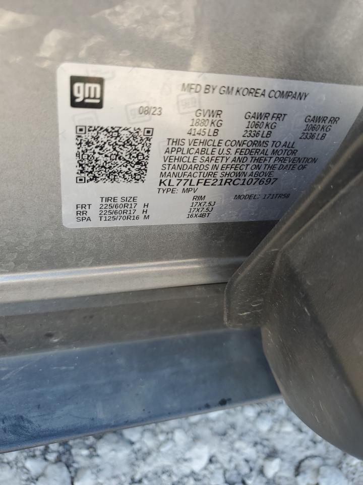 2024 Chevrolet Trax Ls VIN: KL77LFE21RC107697 Lot: 86102935