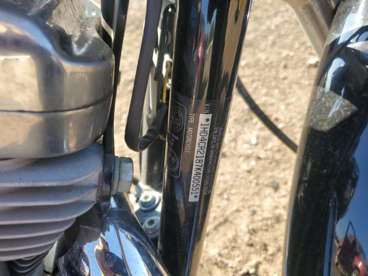 2007 Harley-Davidson Xl883 L VIN: 1HD4CR2187K400551 Lot: 90936275