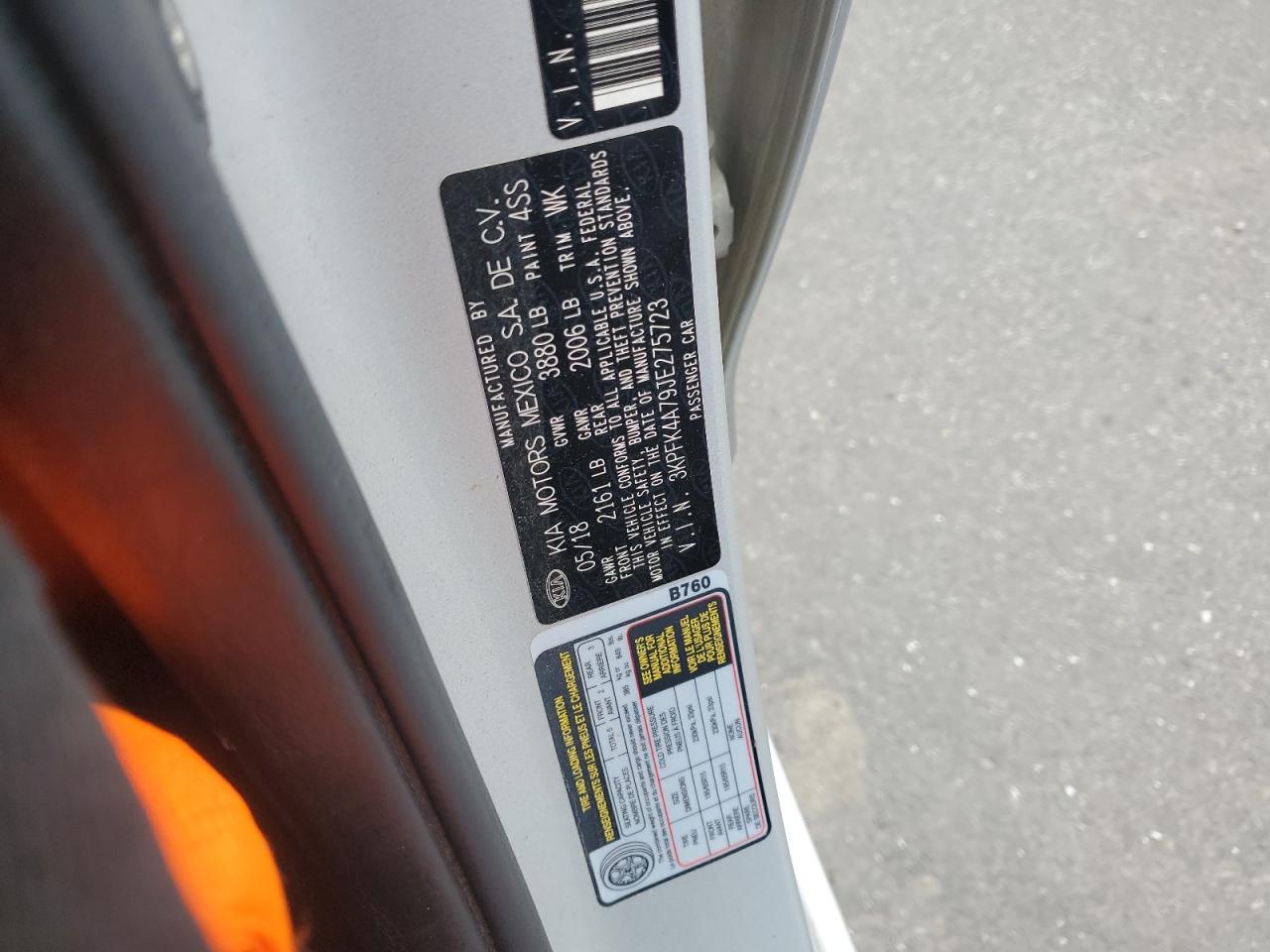 2018 Kia Forte Lx VIN: 3KPFK4A79JE275723 Lot: 85945875