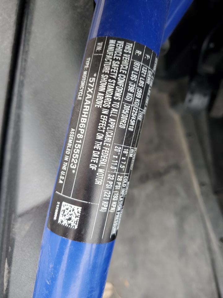 2023 Polaris Slingshot R VIN: 57XAARHB6P8155523 Lot: 84544125