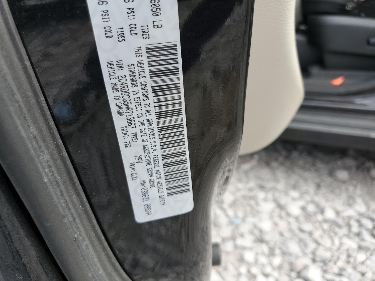 2017 Dodge Grand Caravan Sxt VIN: 2C4RDGCG5HR713667 Lot: 86120865