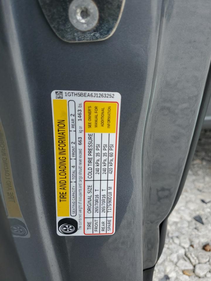 2018 GMC Canyon VIN: 1GTH5BEA6J1263252 Lot: 85891135