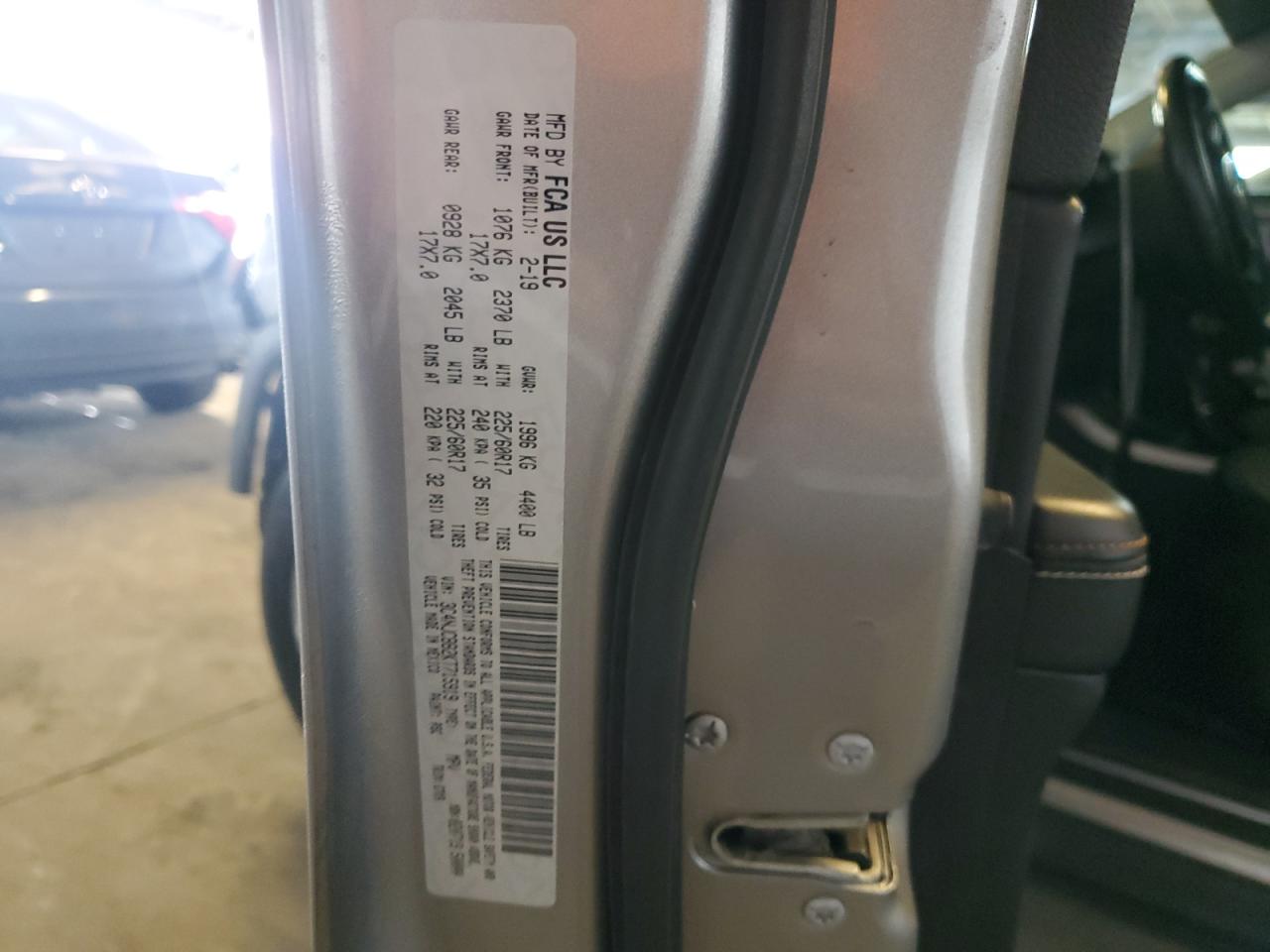 2019 Jeep Compass Latitude VIN: 3C4NJCBB2KT715919 Lot: 82670165