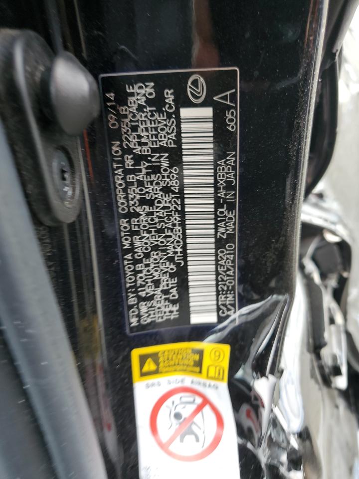 2015 Lexus Ct 200 VIN: JTHKD5BH9F2214896 Lot: 86278385