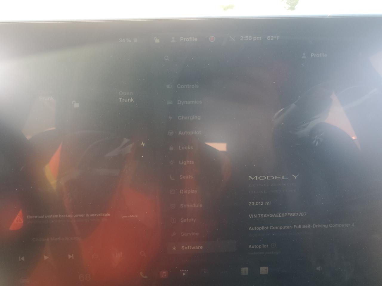 2023 Tesla Model Y VIN: 7SAYGAEE6PF887787 Lot: 87112585