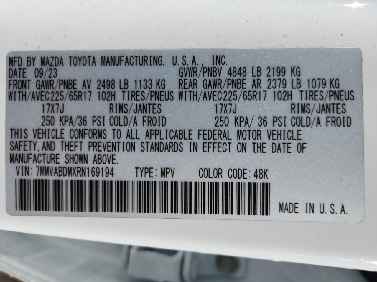 2024 Mazda Cx-50 Premium VIN: 7MMVABDMXRN169194 Lot: 85533835