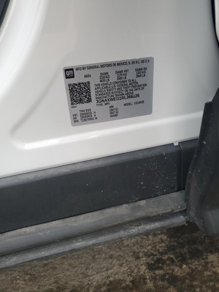 2024 Chevrolet Equinox Rs VIN: 3GNAXWEG1RL366226 Lot: 86133465