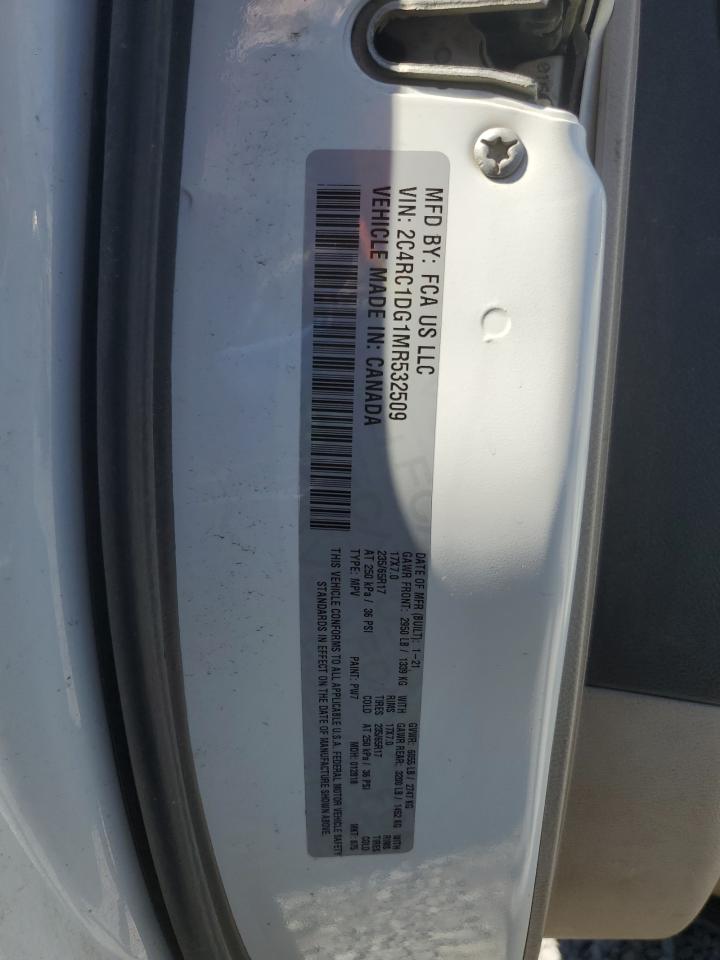 2021 Chrysler Voyager Lxi VIN: 2C4RC1DG1MR532509 Lot: 87476185