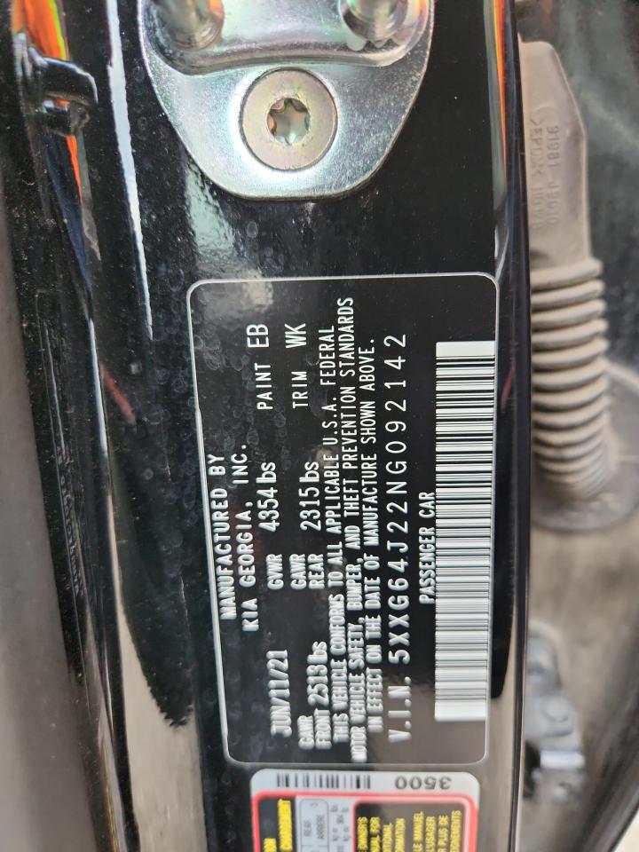 2022 Kia K5 Gt Line VIN: 5XXG64J22NG092142 Lot: 86594135