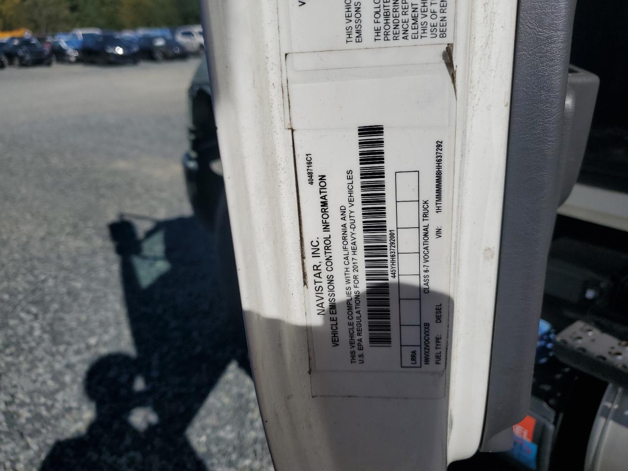 2017 International 4000 4300 - Box Truck VIN: 1HTMMMMM8HH637292 Lot: 84991175