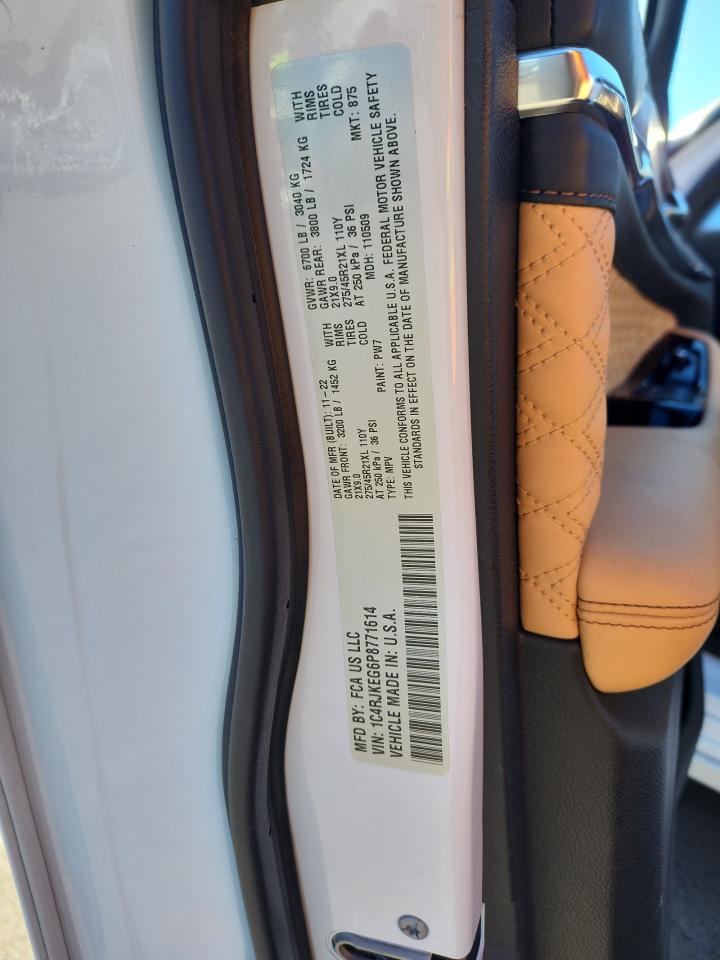 2023 Jeep Grand Cherokee L Summit VIN: 1C4RJKEG6P8771614 Lot: 85094655