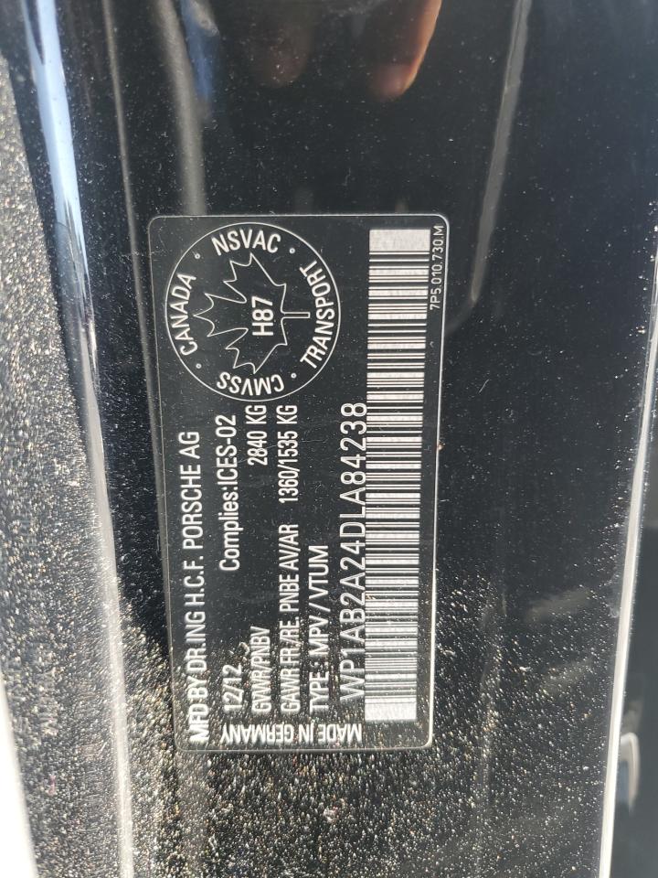 2013 Porsche Cayenne S VIN: WP1AB2A24DLA84238 Lot: 86892695