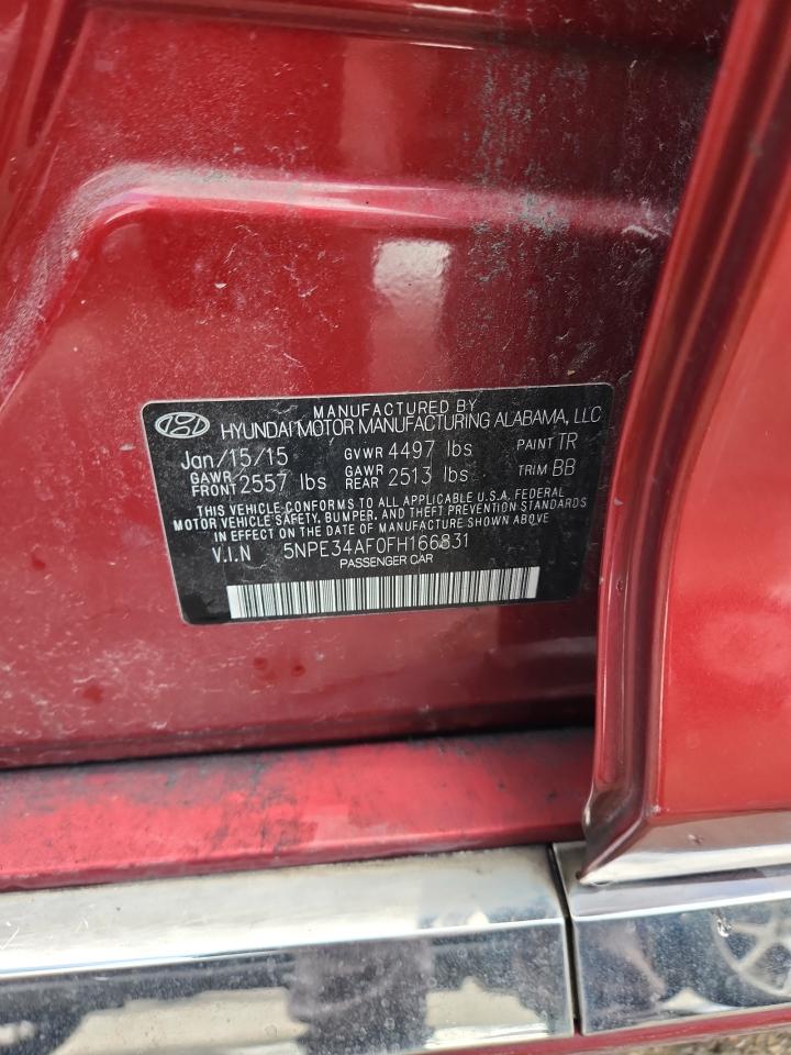 2015 Hyundai Sonata Sport VIN: 5NPE34AF0FH166831 Lot: 84278555