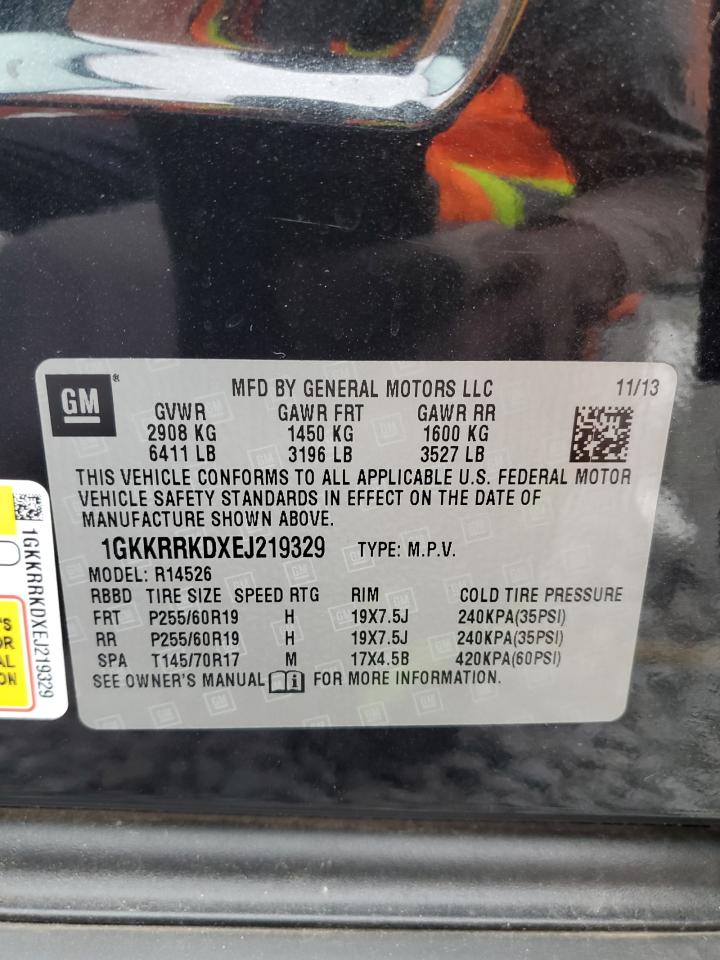 2014 GMC Acadia Slt-1 VIN: 1GKKRRKDXEJ219329 Lot: 86505785