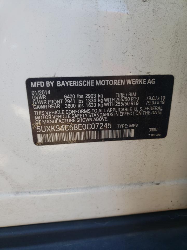 2014 BMW X5 xDrive35D VIN: 5UXKS4C58E0C07245 Lot: 86470505