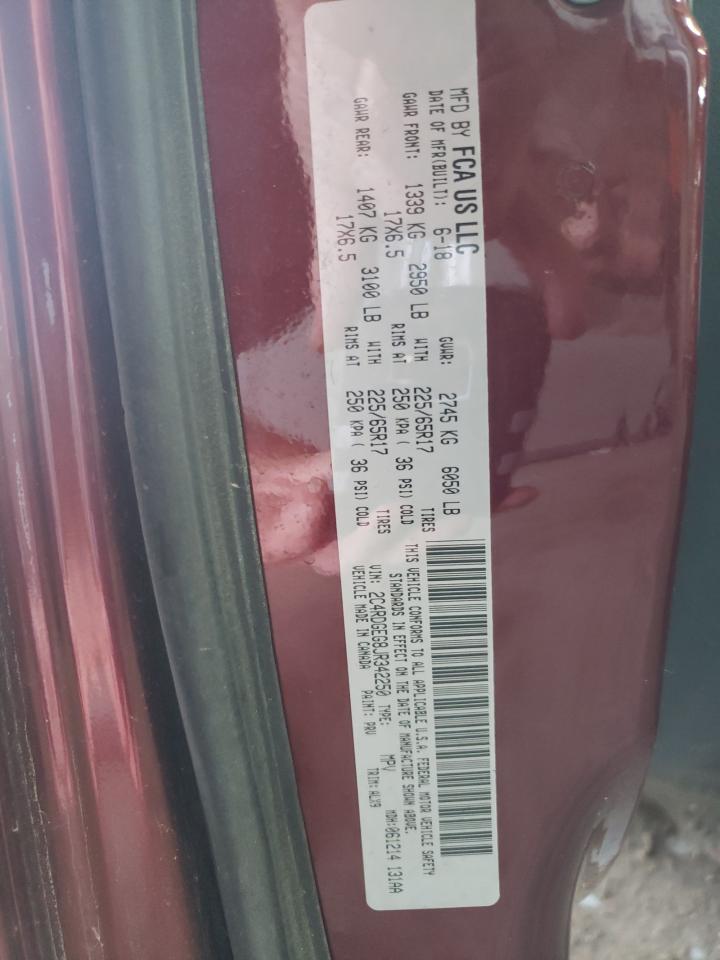 2018 Dodge Grand Caravan Gt VIN: 2C4RDGEG8JR342250 Lot: 86100465