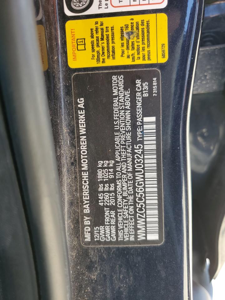 2016 Mini Cooper S Countryman VIN: WMWZC5C56GWU03245 Lot: 86683315