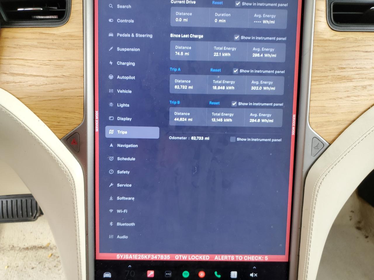 2019 Tesla Model S VIN: 5YJSA1E25KF347835 Lot: 89831455