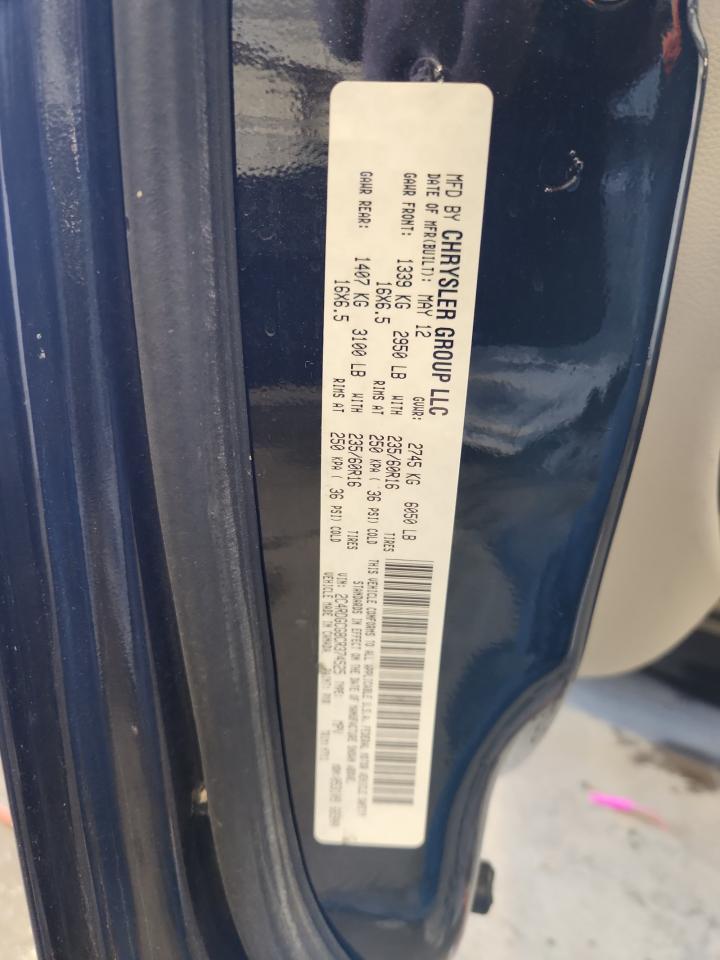 2012 Dodge Grand Caravan Sxt VIN: 2C4RDGCG8CR374525 Lot: 85195085