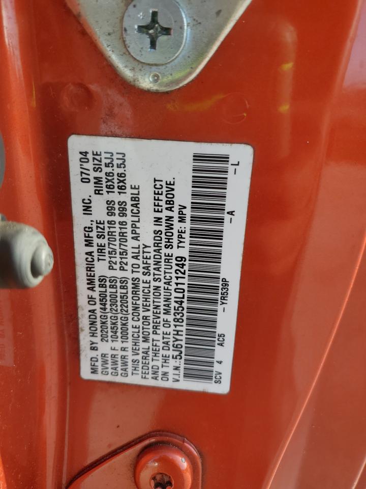 2004 Honda Element Lx VIN: 5J6YH18354L011249 Lot: 82209015