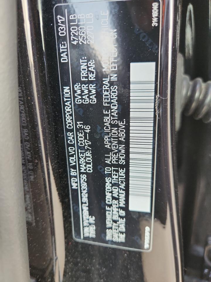 2017 Volvo S60 VIN: YV126MFL9H2439756 Lot: 82710215